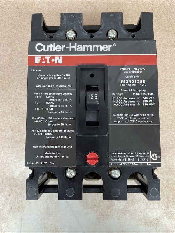 Автоматический выключатель Eaton FS340125B