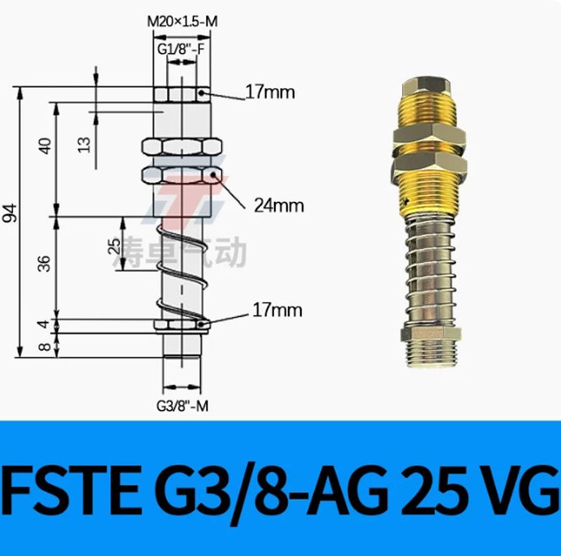 Вакуумная присоска FSTE-G3/8-AG-25-VG