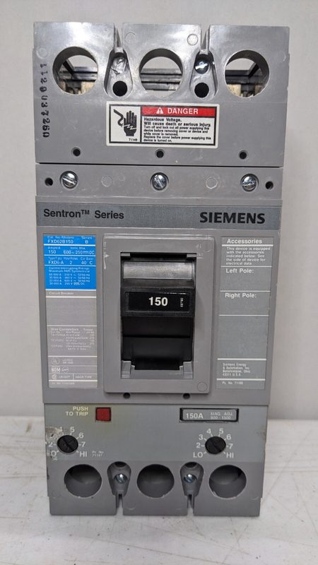 Автоматический выключатель Siemens FXD62B150