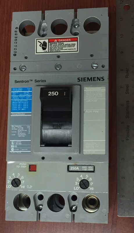 Автоматический выключатель Siemens FXD62B250