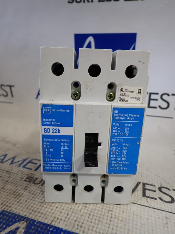 Автоматический выключатель Eaton GD3015