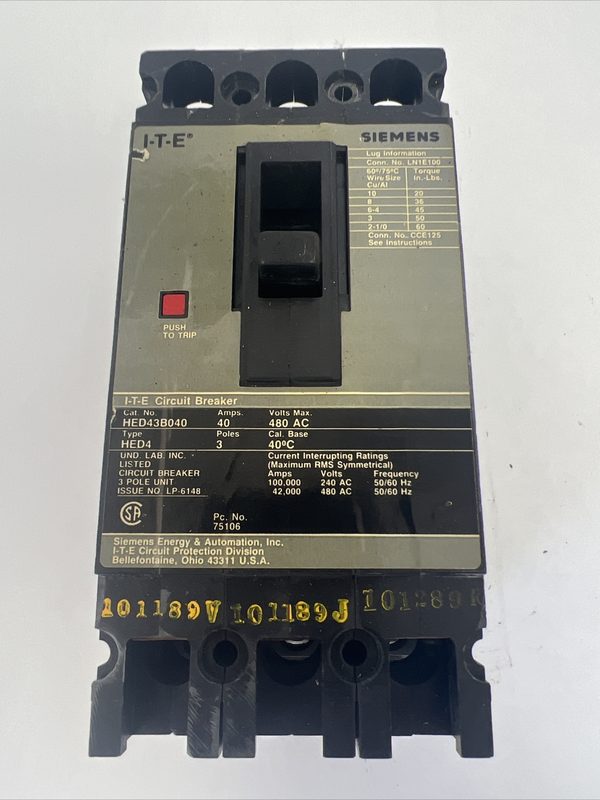 Автоматический выключатель Siemens GF01ED60