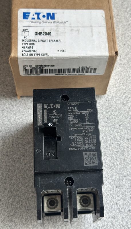 Автоматический выключатель Eaton GHB2040