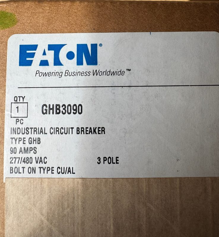 Автоматический выключатель Eaton GHB3090