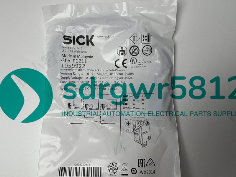Фотоэлектрический датчик SICK GL6-P1211