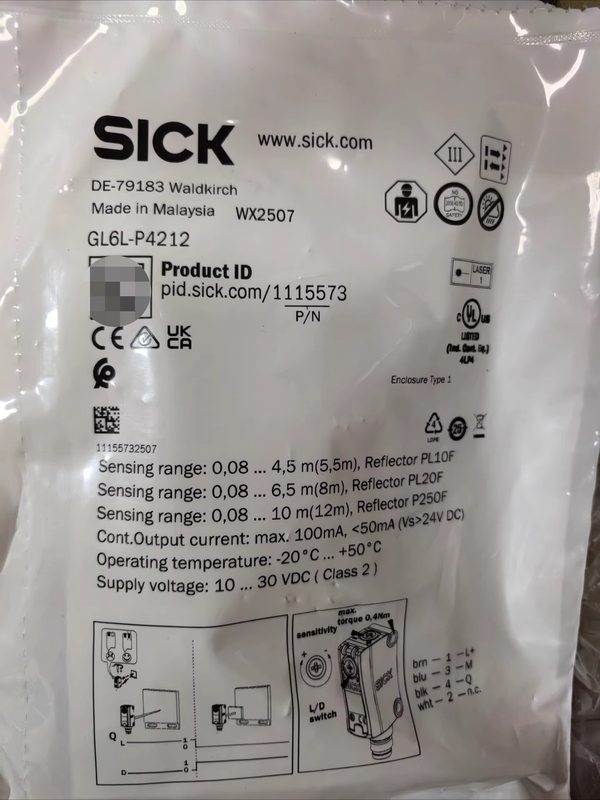 Фотоэлектрический датчик SICK GL6L-P4212