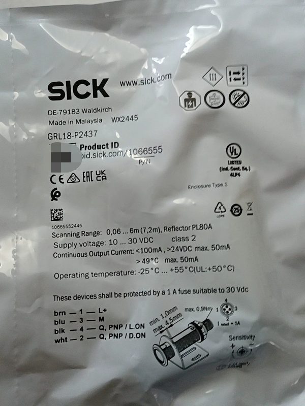 Фотоэлектрический датчик SICK GRL18-P2437
