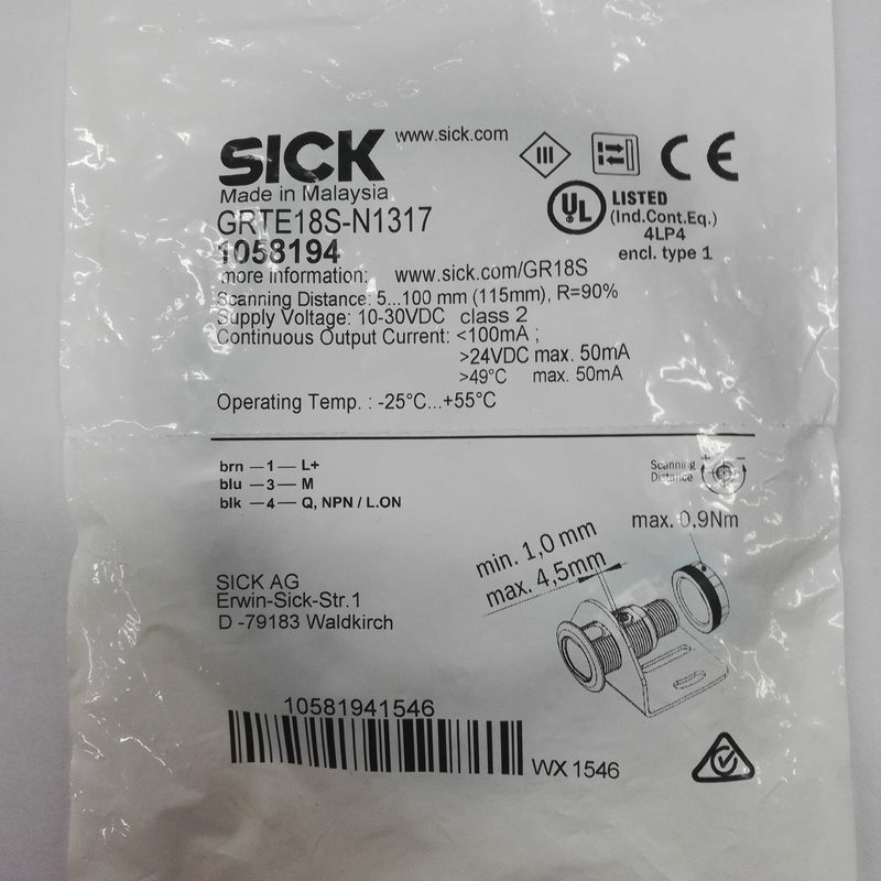 Фотоэлектрический датчик SICK GRTE18S-N1317