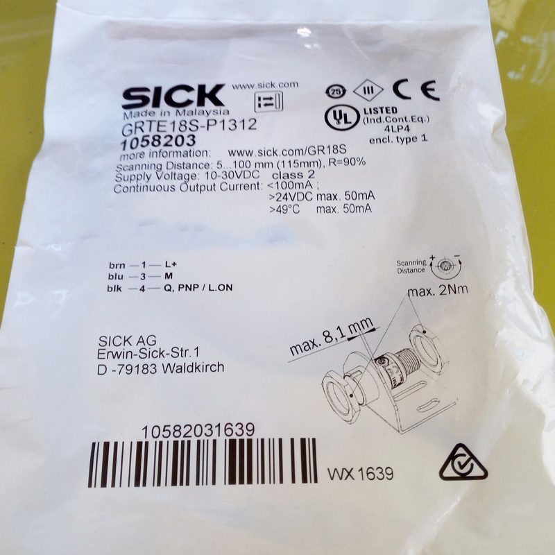 Фотоэлектрический датчик SICK GRTE18S-P1312
