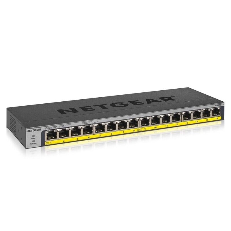 Коммутатор Netgear GS116LP-100NAS