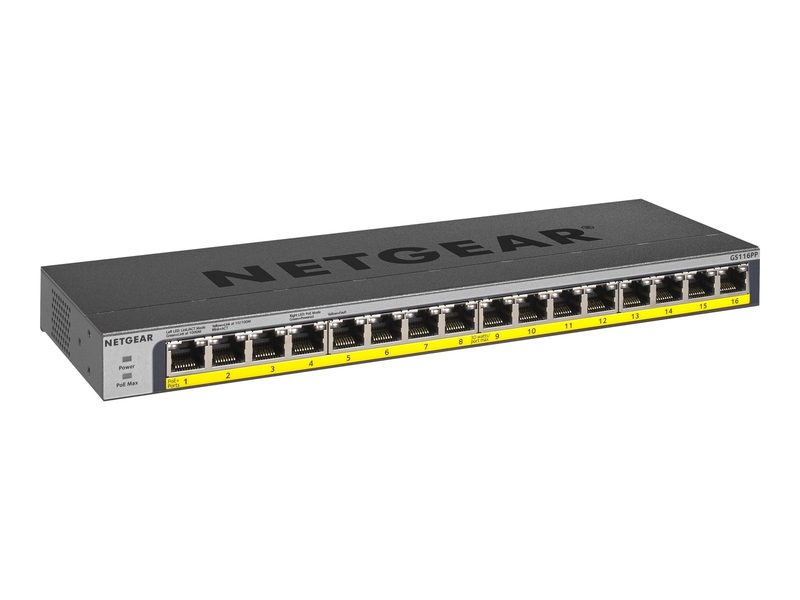 Коммутатор Netgear GS116PP-100EUS
