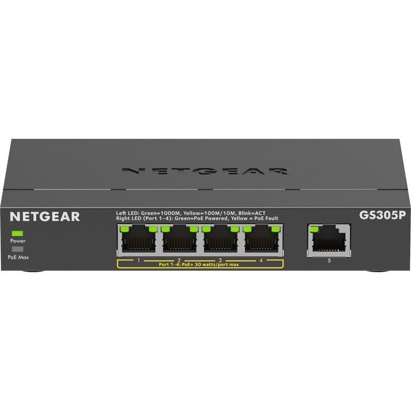 Коммутатор Netgear GS305P-300NAS