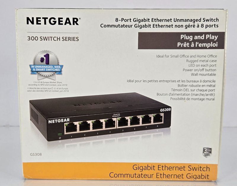 Коммутатор Netgear GS308-300PAS