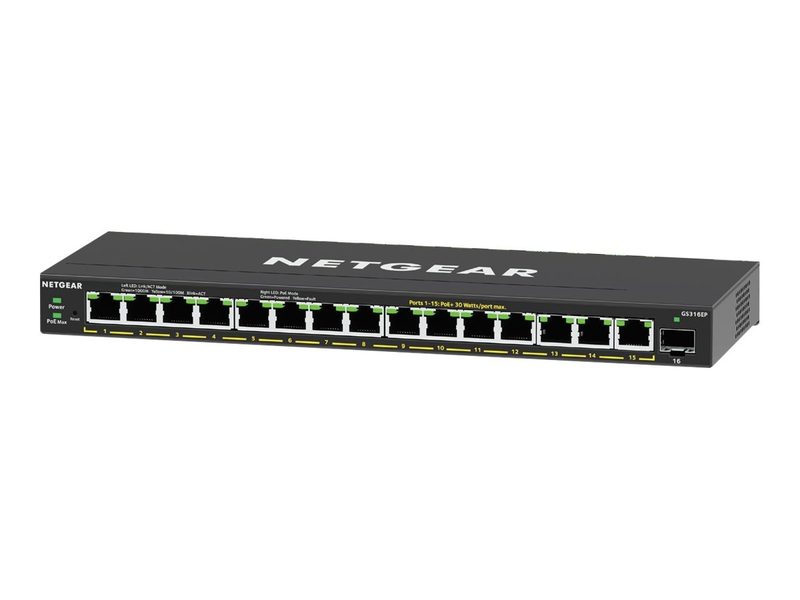 Коммутатор Netgear GS316EP-100PES
