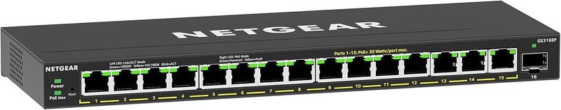 Коммутатор Netgear GS316EP