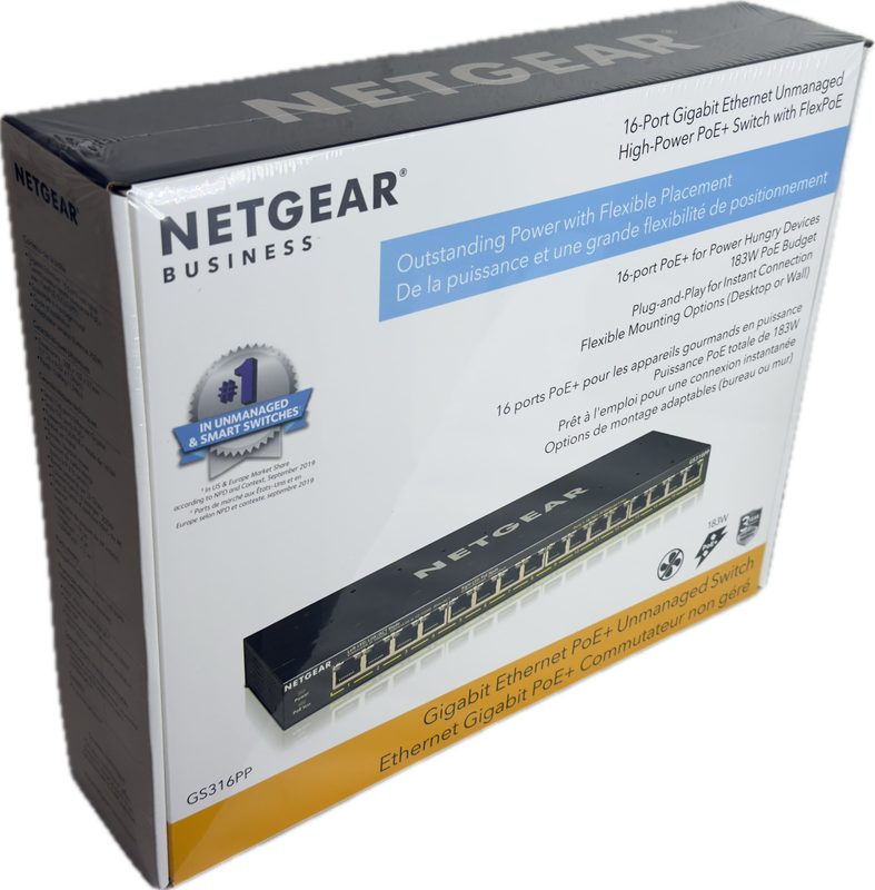 Коммутатор Netgear GS316PP-100NAS
