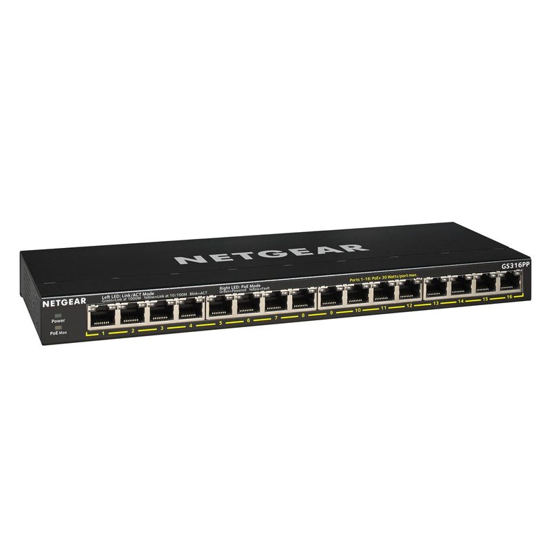 Коммутатор Netgear GS316PP