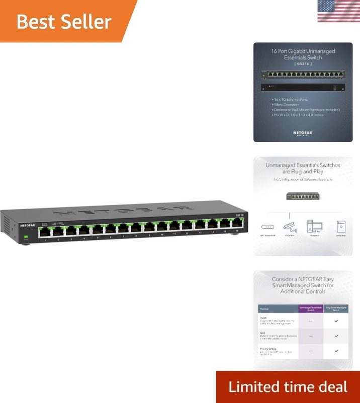 Коммутатор Netgear GS316V3