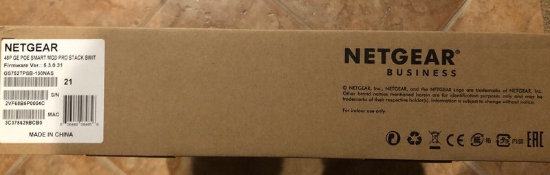 Коммутатор Netgear GS752TPSB