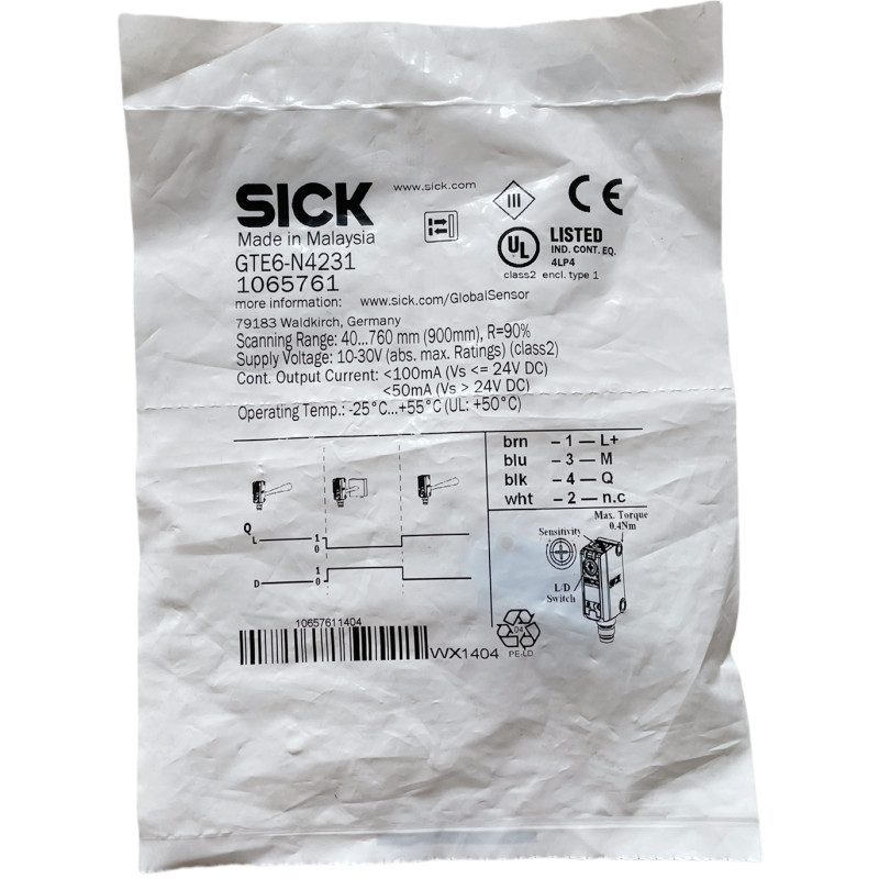 Фотоэлектрический датчик SICK GTE6-N4231