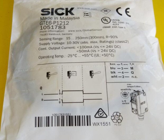 Фотоэлектрический датчик SICK GTE6-P1212