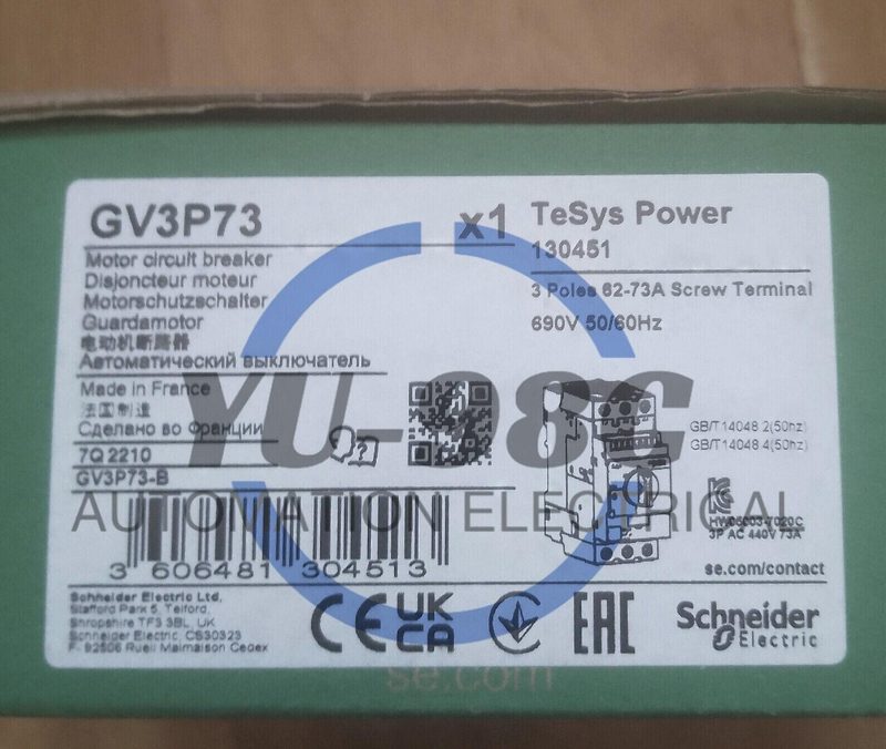 Автоматический выключатель Schneider GV3-P73