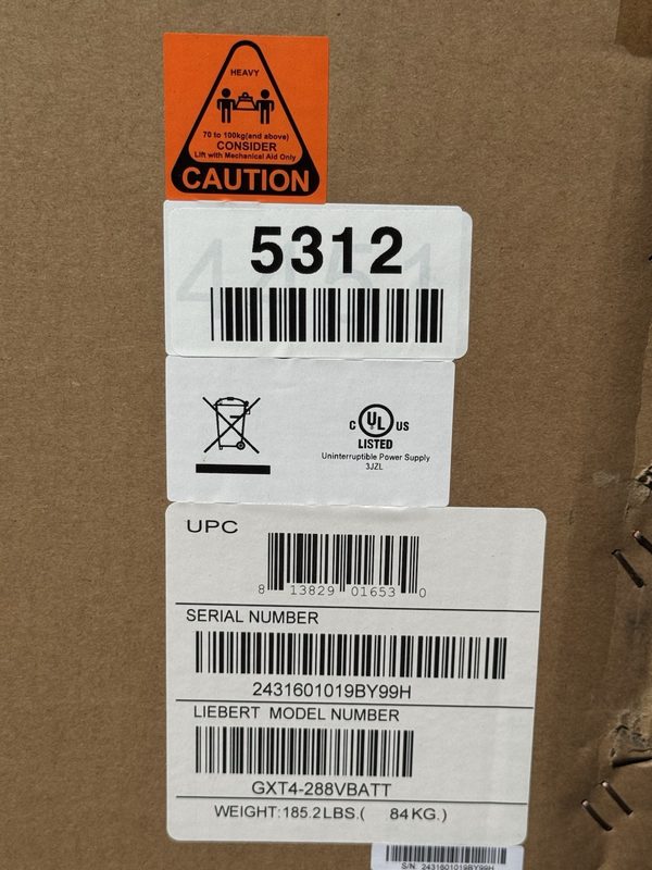 Батарейный модуль Vertiv GXT4-288VBATT