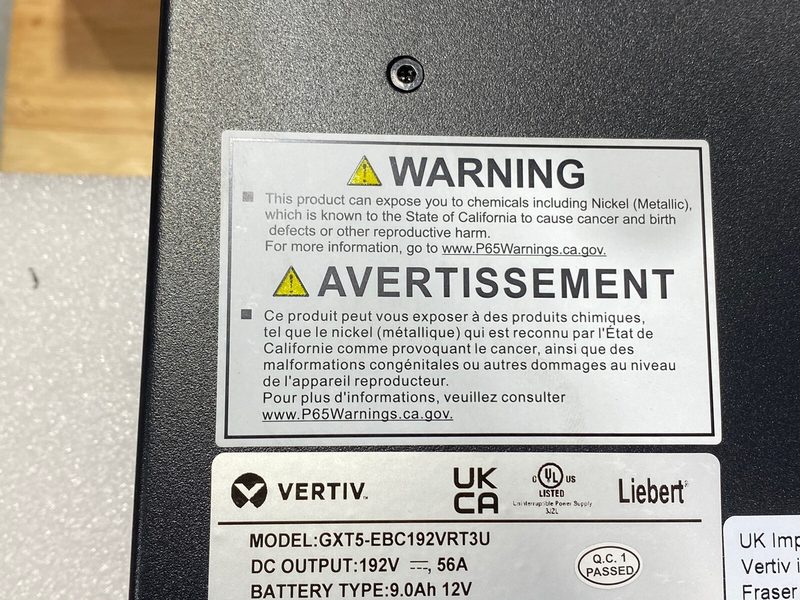 Батарейный модуль Vertiv GXT5-EBC192VRT3U
