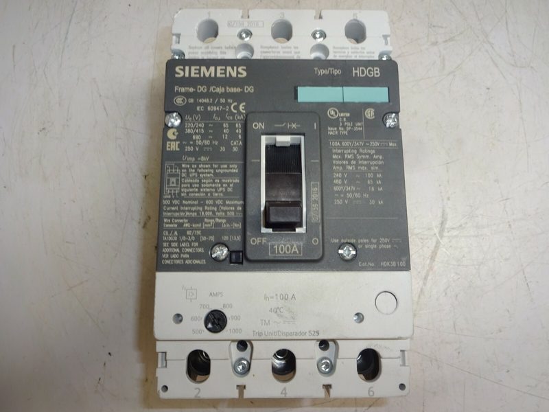 Автоматический выключатель Siemens HDK3B100