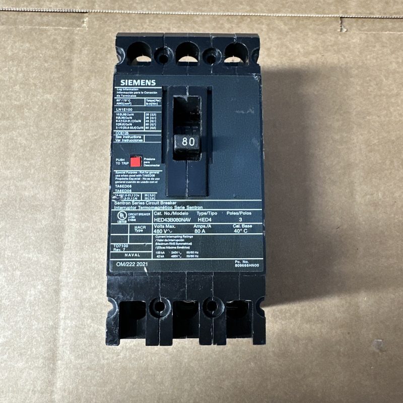 Автоматический выключатель Siemens HED43B080NAV