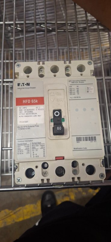 Автоматический выключатель Eaton HFD3080L