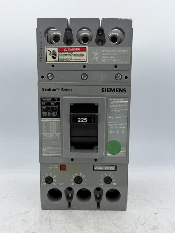 Автоматический выключатель Siemens HFD63F225