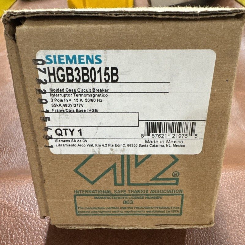 Автоматический выключатель Siemens HGB3B015B
