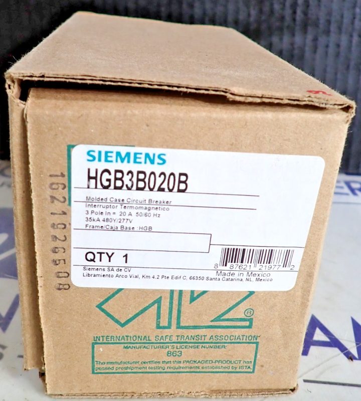 Автоматический выключатель Siemens HGB3B020B