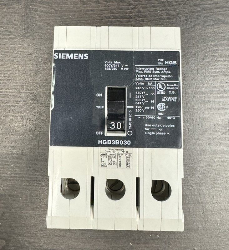 Автоматический выключатель Siemens HGB3B030