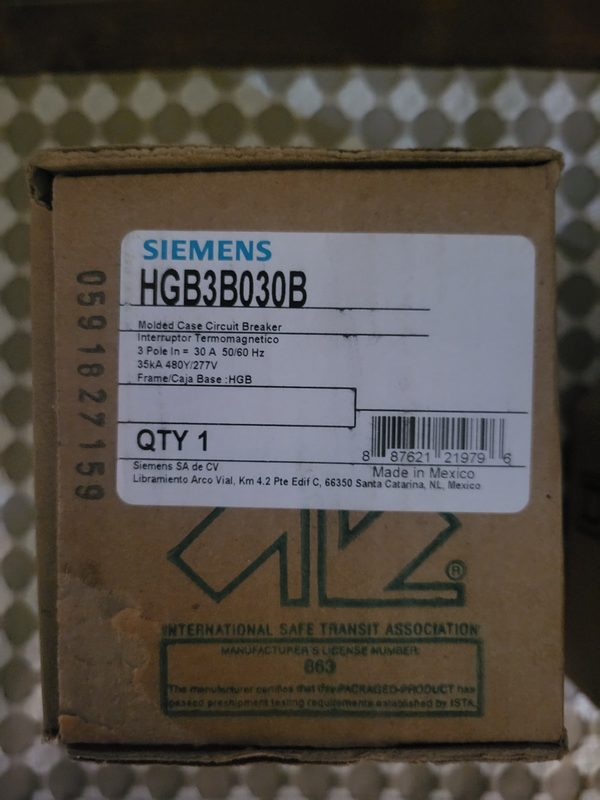 Автоматический выключатель Siemens HGB3B030B
