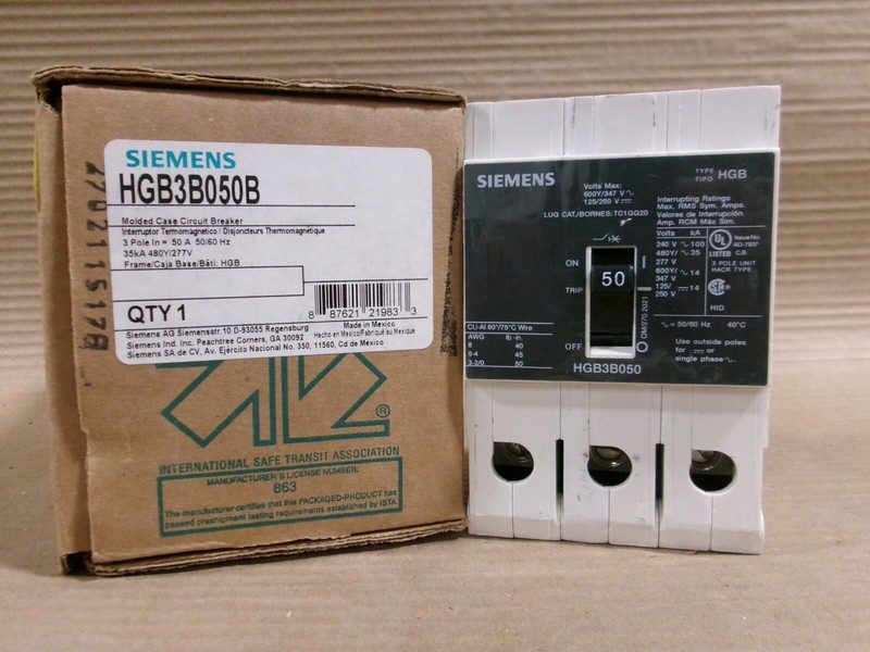 Автоматический выключатель Siemens HGB3B050B