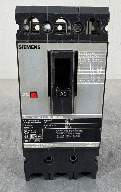 Автоматический выключатель Siemens HHED63B090