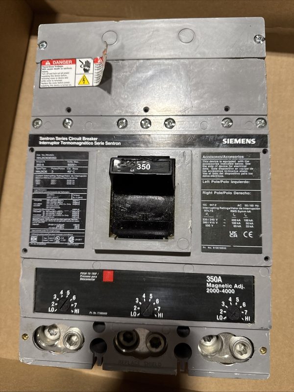 Автоматический выключатель Siemens HHJXD63B350