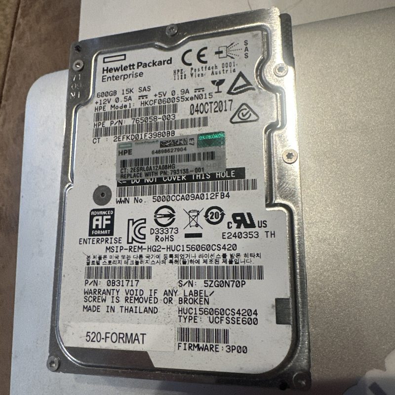 Жёсткий диск HPE HKCF0600S5XEN015