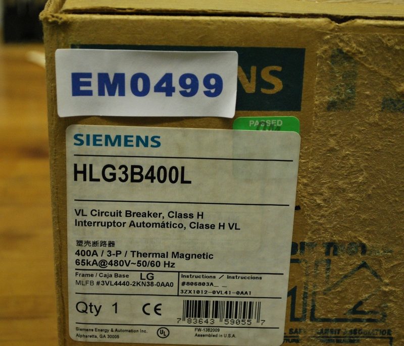 Автоматический выключатель Siemens HLG3B400L
