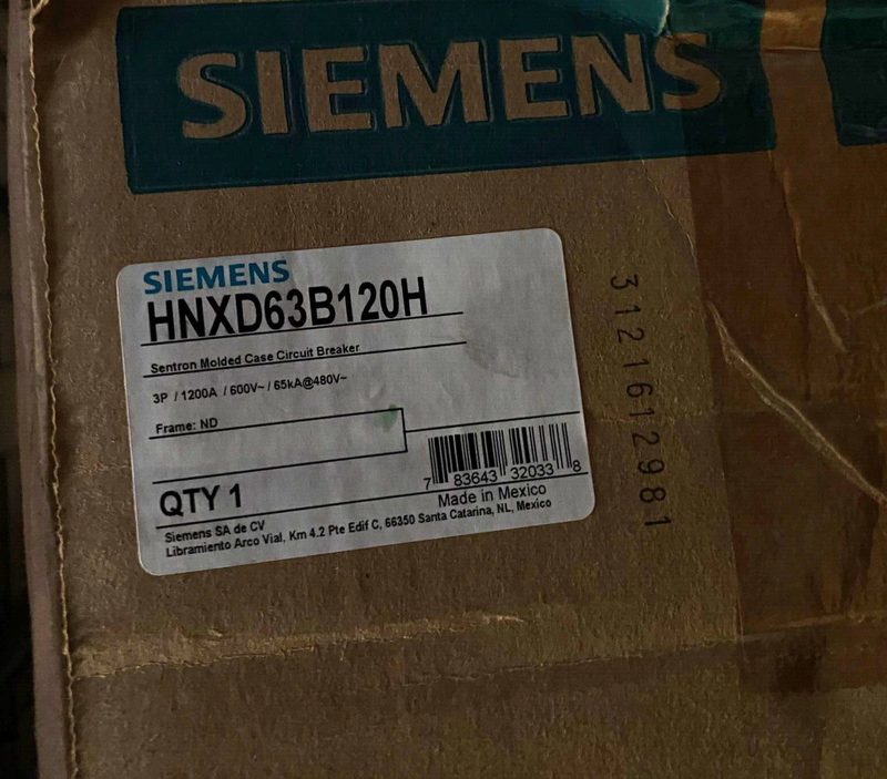 Автоматический выключатель Siemens HNXD63B120H