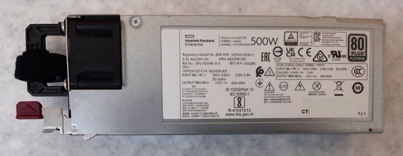 Блок питания HPE HSTNS-PD40-1