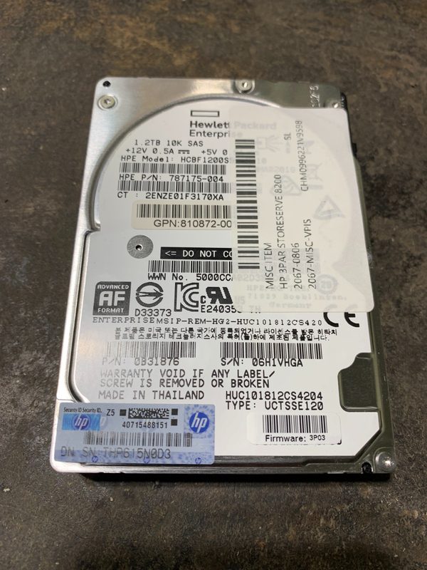 Жёсткий диск HPE HUC101812CS4204