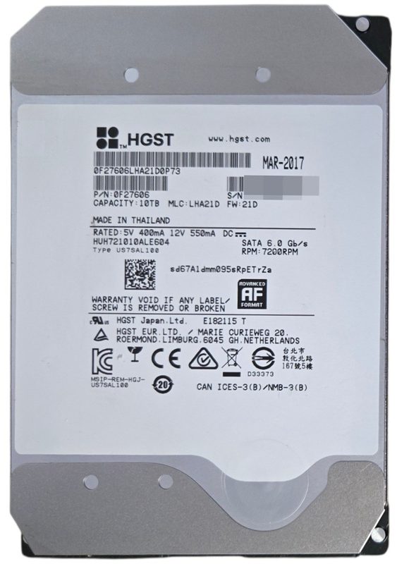 Жёсткий диск Supermicro HUH721010ALE604