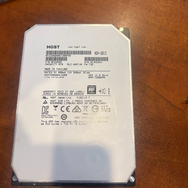 Жёсткий диск Supermicro HUH728080AL5200