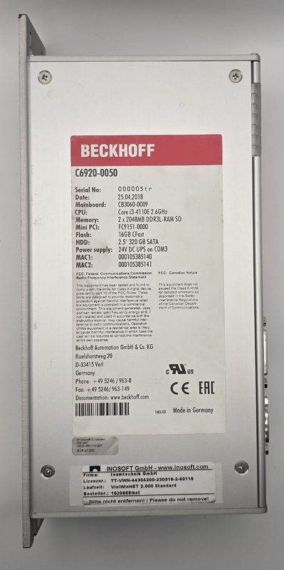 Промышленный компьютер Beckhoff I3-4110E