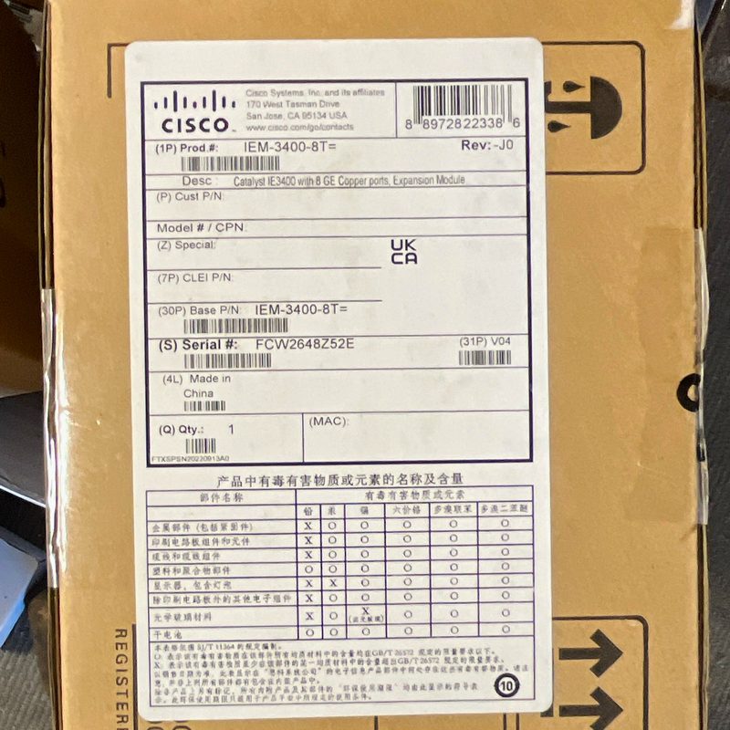 Коммутатор Cisco IE3400