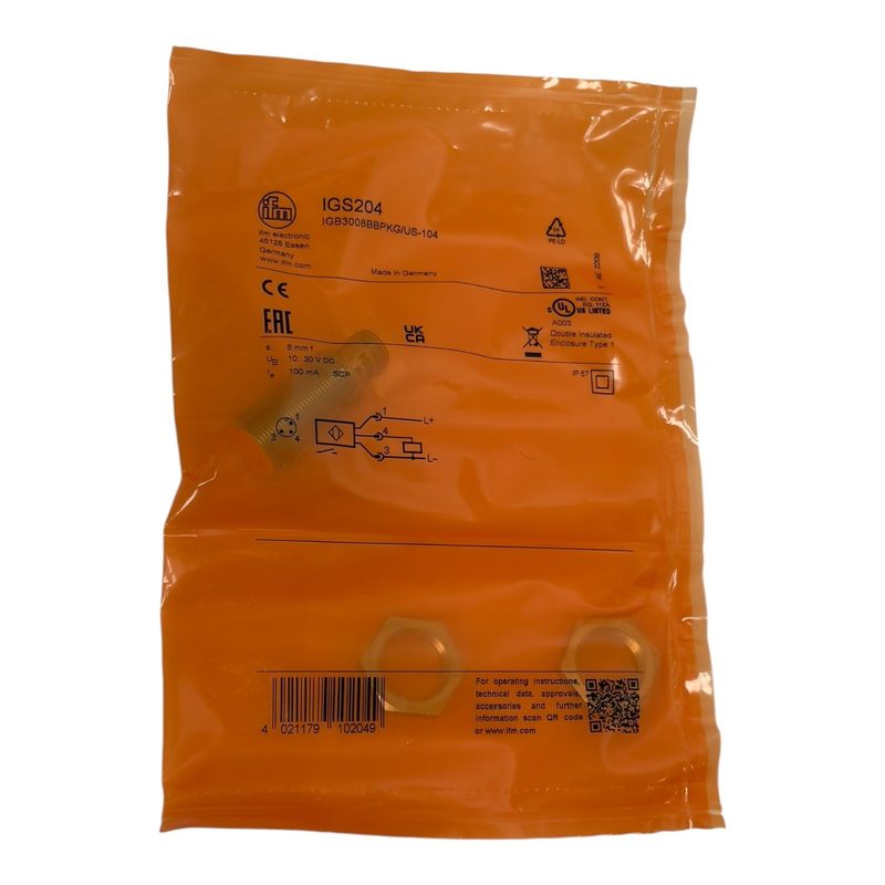 Датчик приближения ifm IGB3008BBPKG/US-104