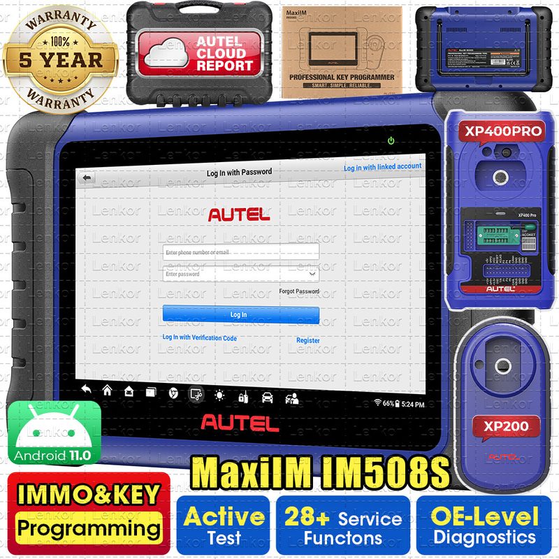 Диагностический сканер Autel IM508S+XP200+XP400